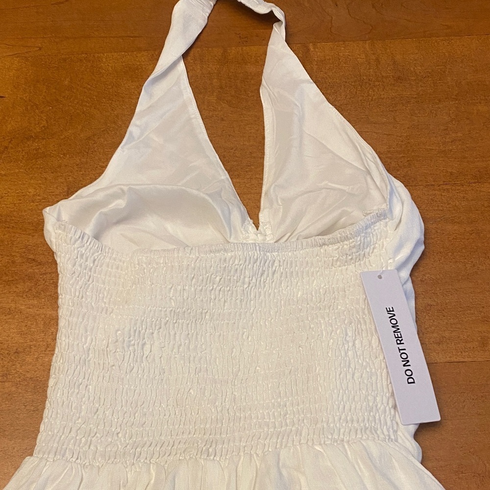 Princess Polly White Halter Maxi Dress - Picture 3 of 9